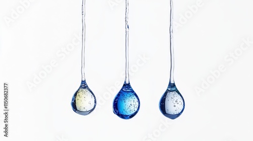 A digital artwork featuring drool or slime cascading onto a clear background.