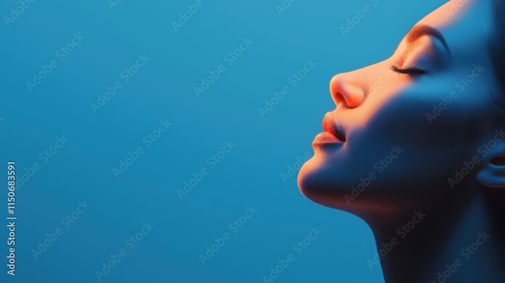 Harmonization of biorhythm and circadian cycle in tranquil portrait design