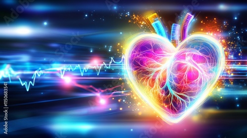 Wallpaper Mural glowing lights Torontodigital.ca