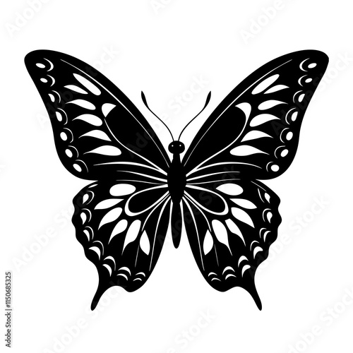 Butterfly Silhouette vector illustration