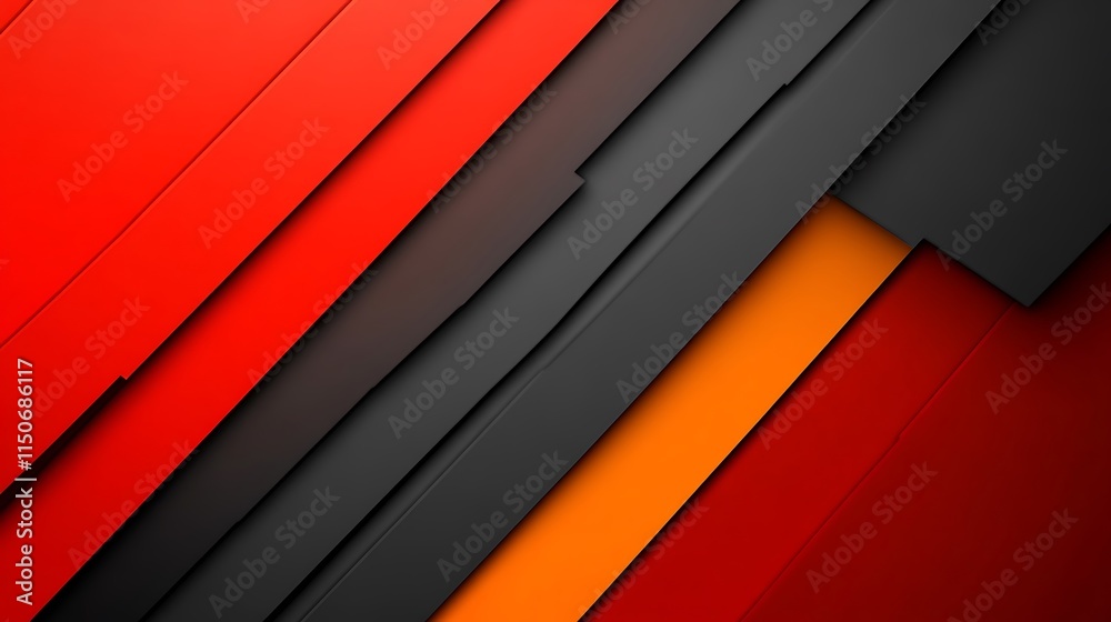 Obraz premium Abstract Red Black Orange Diagonal Lines Background