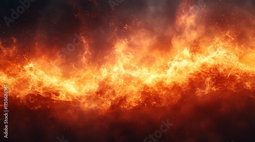 Abstract fire image with twisting flames glowing brightly in vivid patterns wallpaper image