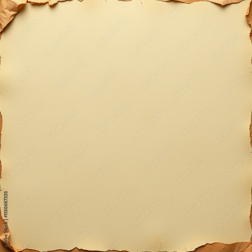 Distressed paper texture canvas with worn edges and tears , torn, decayed Distressed paper texture canvas with worn edges and tears , torn, decayed