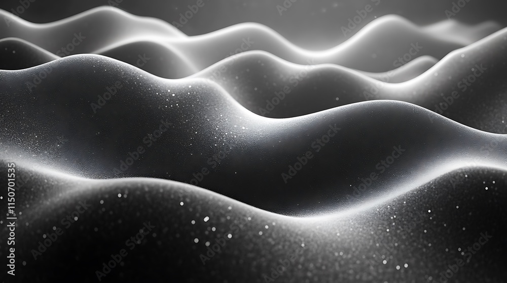 Abstract grayscale undulating landscape with subtle texture Abstract grayscale undulating landscape with subtle texture