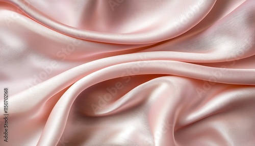Soft pink flowing fabric-inspired abstract design with smooth gradients photo