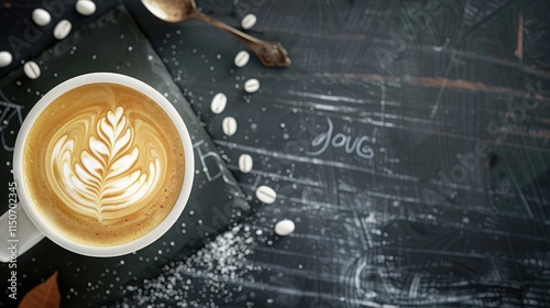  A coffee shop offering a special Presidents' Day menu, displayed on a chalkboard