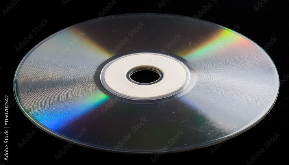 CD, disc, music, record, media, technology, old, retro, one, black background CD, disc, music, record, media, technology, old, retro, one, black background