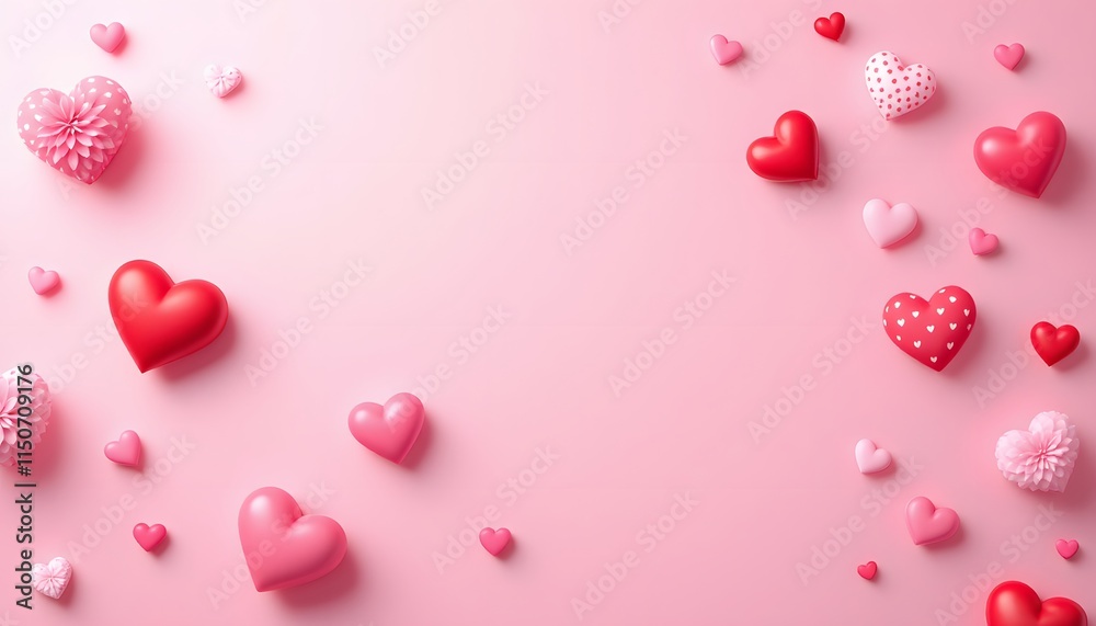 Soft and Delicate Valentine’s Background in Pink and Red Soft and Delicate Valentine’s Background in Pink and Red