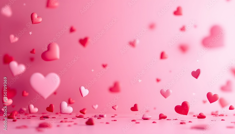 Soft and Delicate Valentine’s Background in Pink and Red Soft and Delicate Valentine’s Background in Pink and Red