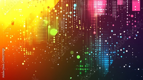 Wallpaper Mural Abstract Colorful Light Pattern Digital Artwork Torontodigital.ca