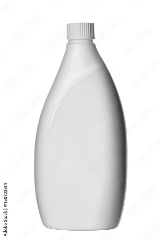 White detergent bottle with green flip top cap, ideal for laundry and cleaning products. Isolated on transparent background, png cut-out White detergent bottle with green flip top cap, ideal for laundry and cleaning products. Isolated on transparent background, png cut-out