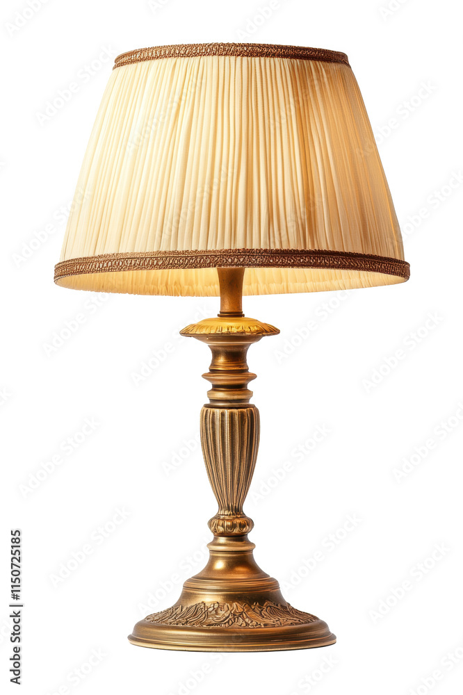 Classic table lamp, ideal for traditional home decor, isolated on transparent background Classic table lamp, ideal for traditional home decor, isolated on transparent background