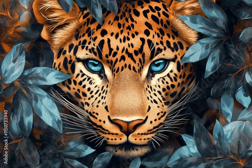 Leopard print art  a bold and stylish representation of nature s most striking animal pattern photo