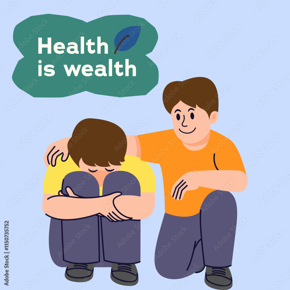 health is wealth, caring for others, reminding each other, the most valuable treasure is health
