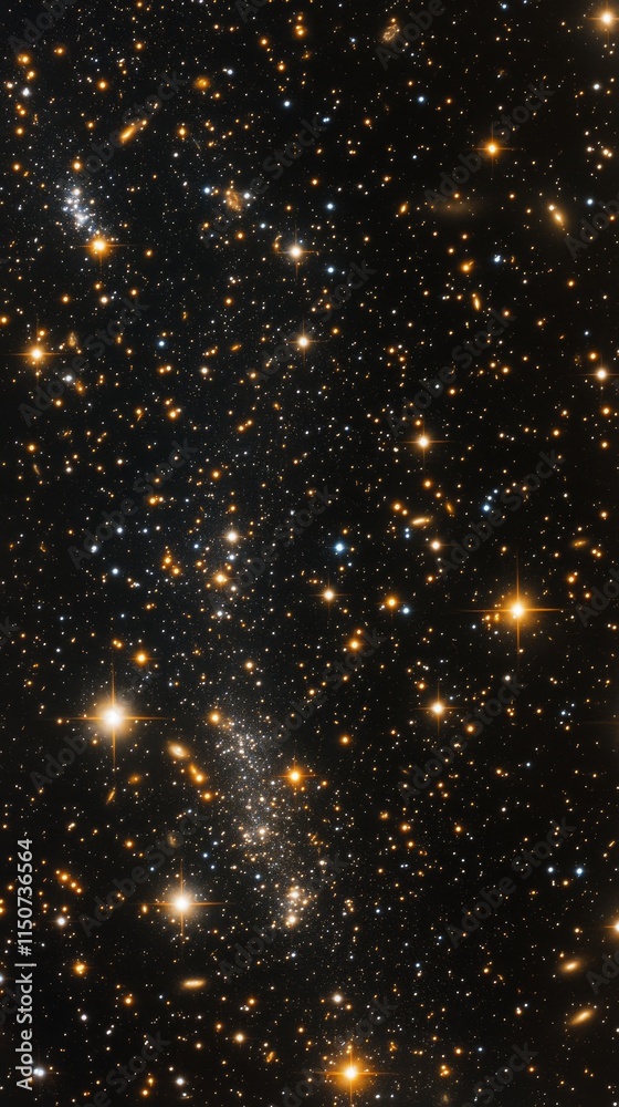 Stunning view of distant galaxies and stars in the vast expanse of the universe Stunning view of distant galaxies and stars in the vast expanse of the universe