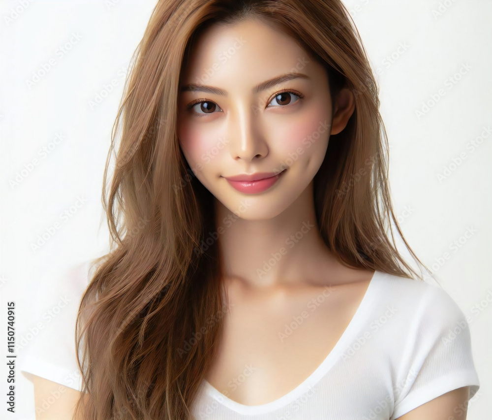 白いTシャツの美女
白いTシャツの美女