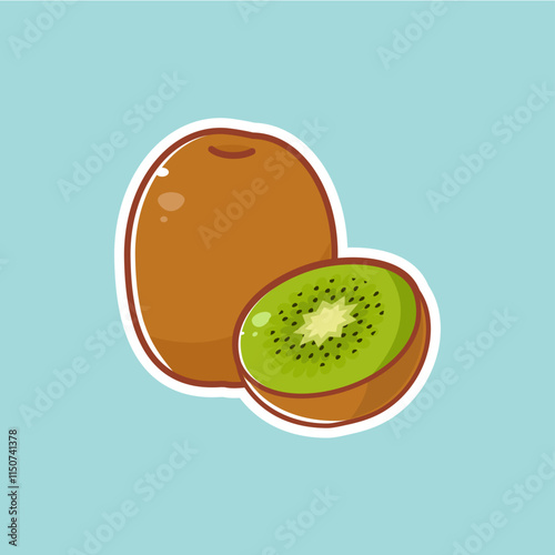 Coleção Frut'Arte - frutas frescas, descascada cardápio de nutrição saudável. Ilustração vetorial de desenho animado.