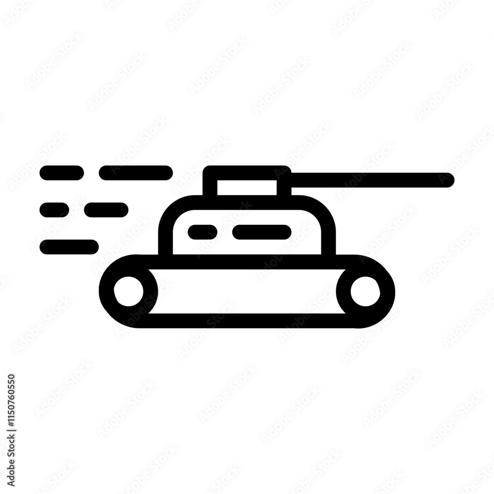 Design Illustration vector graphic of tank icon with line style. Suitable for UI, mobile design, web design, etc Design Illustration vector graphic of tank icon with line style. Suitable for UI, mobile design, web design, etc