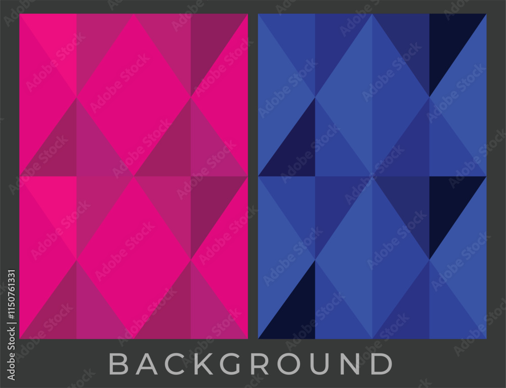 Fototapeta premium Abstract geometric patterns triangles banner vector
