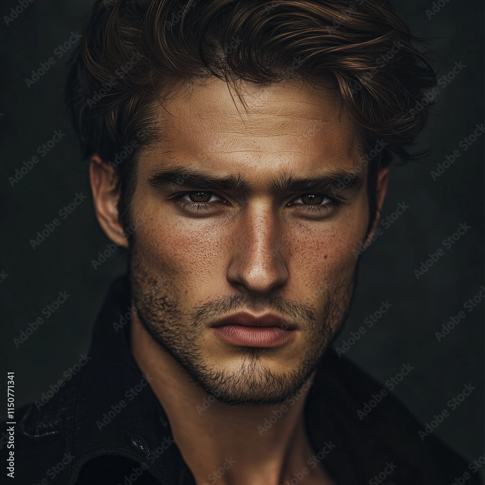 Hyperrealistic Photography Portrait Handsome Man Hyperrealistic Photography Portrait Handsome Man