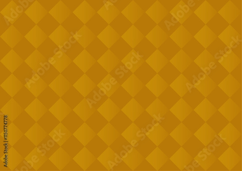 金色の菱形模様の背景イラスト
