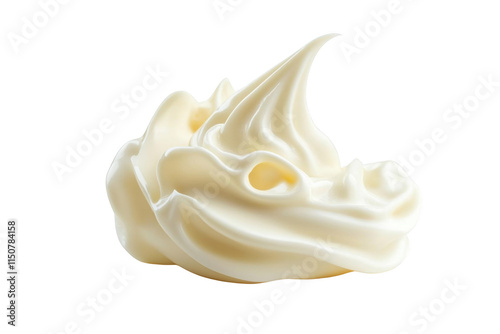 Whipped Cream Swirl: A Smooth and Silky Transparent Object