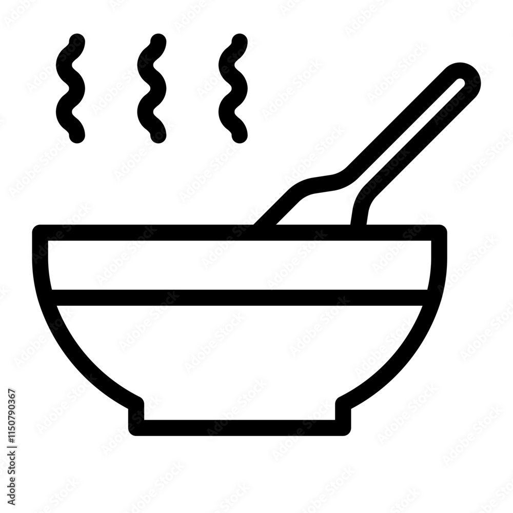 soup Line Icon soup Line Icon