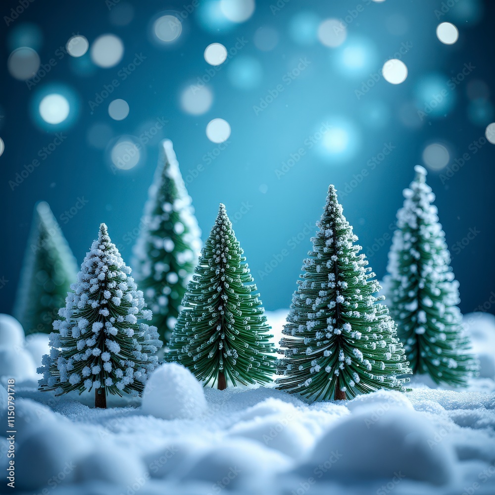 Obraz premium winter landscape with snow