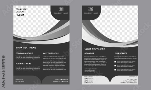 Stylish business flyer template for marketing campaigns