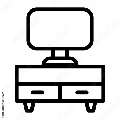 Television Line Icon