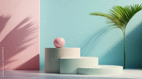 Branding Presentation Mockup with Podium