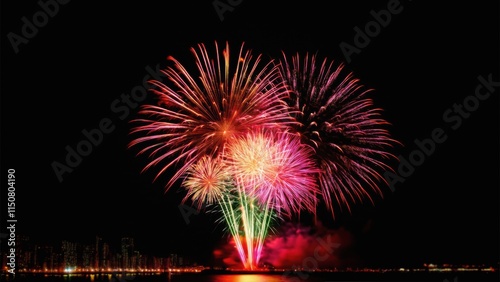 Fireworks background wallpaper festive holiday