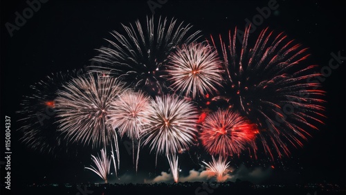 Fireworks background wallpaper festive holiday