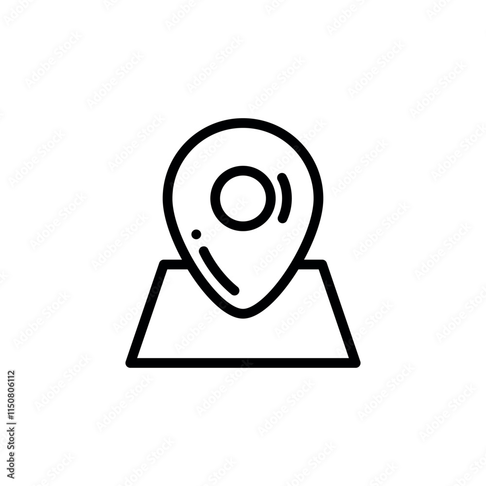 location pin icon vector design template elegant style