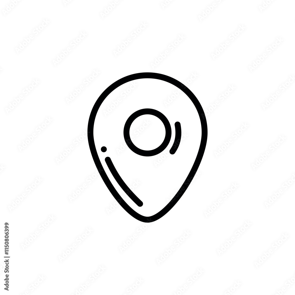 location pin icon vector design template elegant style location pin icon vector design template elegant style