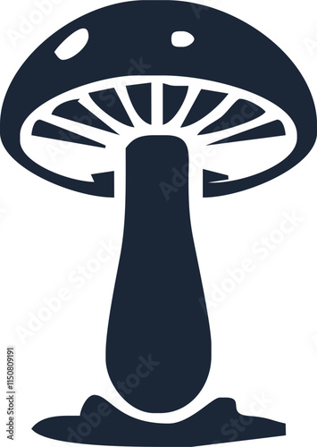 Mushroom vector illustration, Mushroom house vector art, Mushroom silhouette, Mushroom vector icon