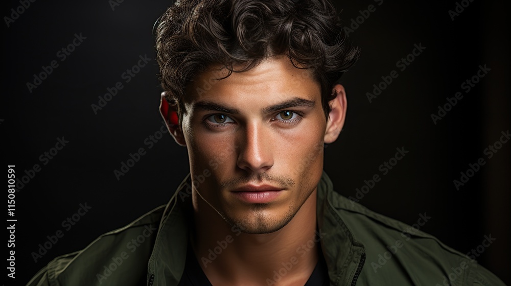 portrait of a model man beautiful and very beautiful facial features portrait of a model man beautiful and very beautiful facial features
