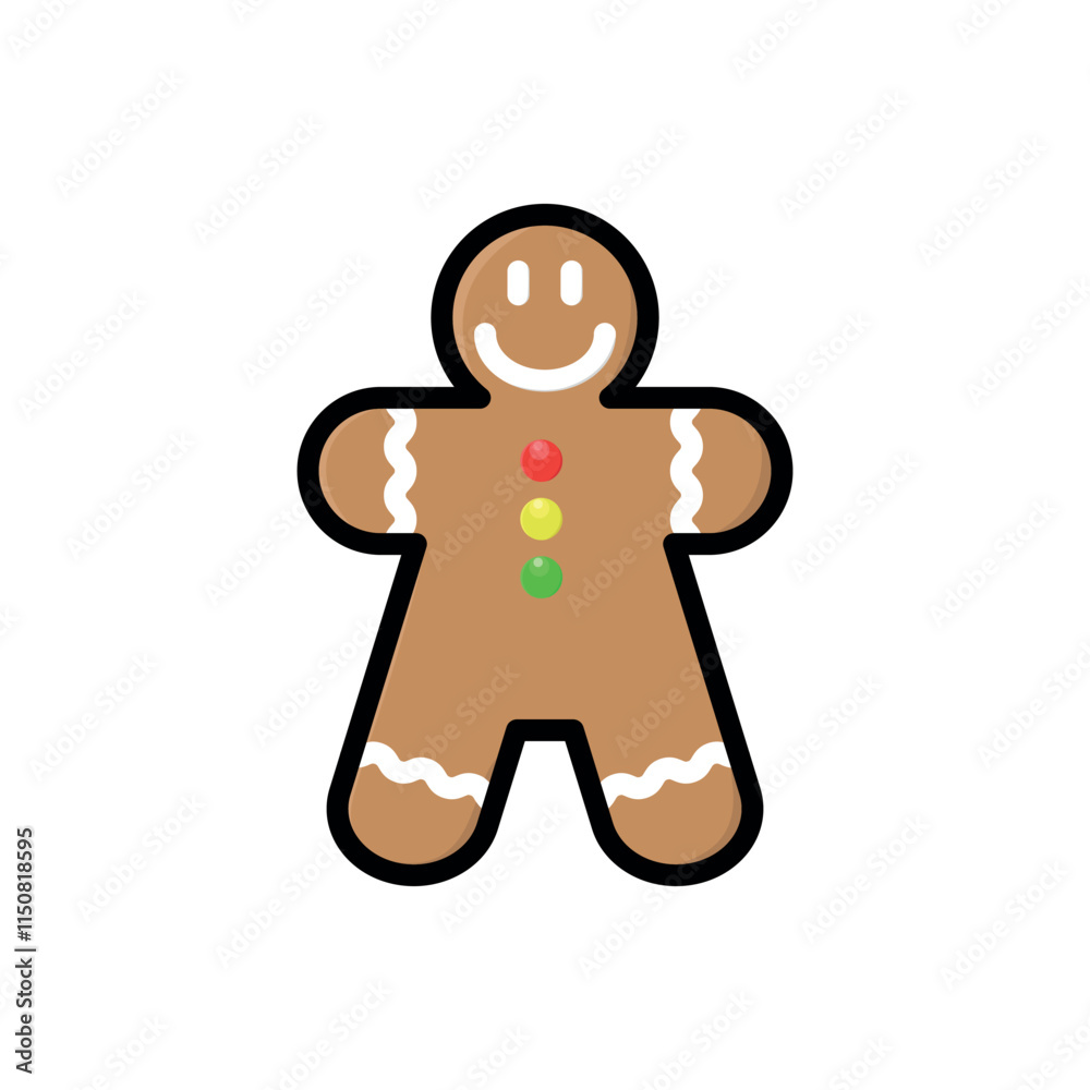 Obraz premium gingerbread icon vector design template elegant style