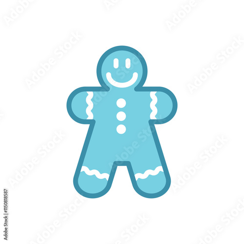 gingerbread icon vector design template elegant style