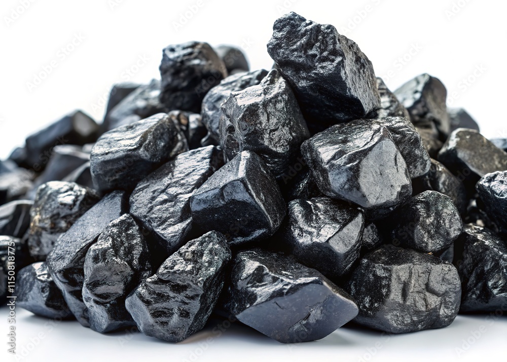 Black Coal Rocks Pile - High Depth of Field Black Coal Rocks Pile - High Depth of Field