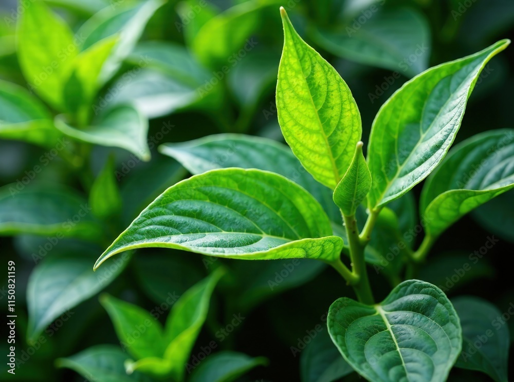 Flying Green Tea Leaves Vortex, Realistic Tea Leaf Background, Depth and Mood, Vibrant Lighting, Artistic Style Flying Green Tea Leaves Vortex, Realistic Tea Leaf Background, Depth and Mood, Vibrant Lighting, Artistic Style