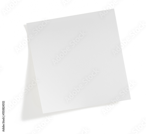 Obraz na płótnie Gray blank post it note with shadow on transparent background (png image) w salonie