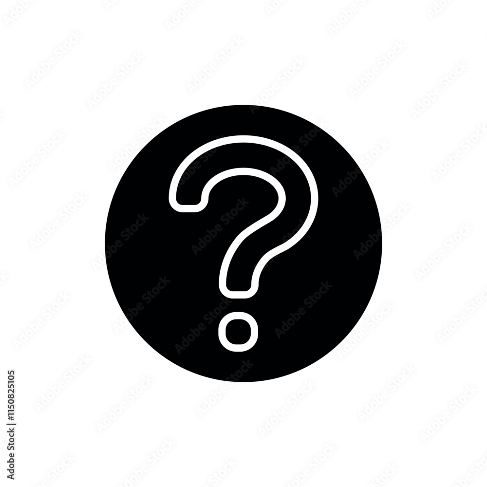 question mark icon vector design template elegant style question mark icon vector design template elegant style