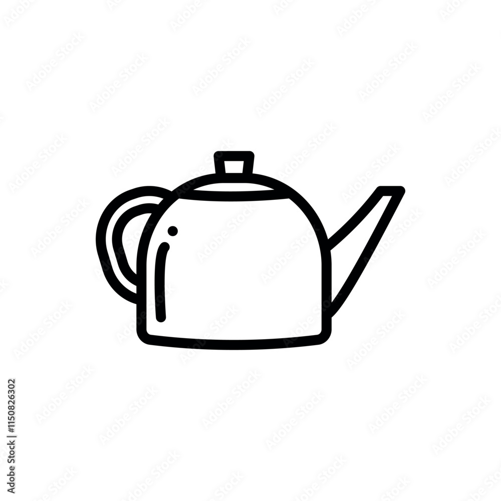 Obraz premium tea pot icon vector design template elegant style 