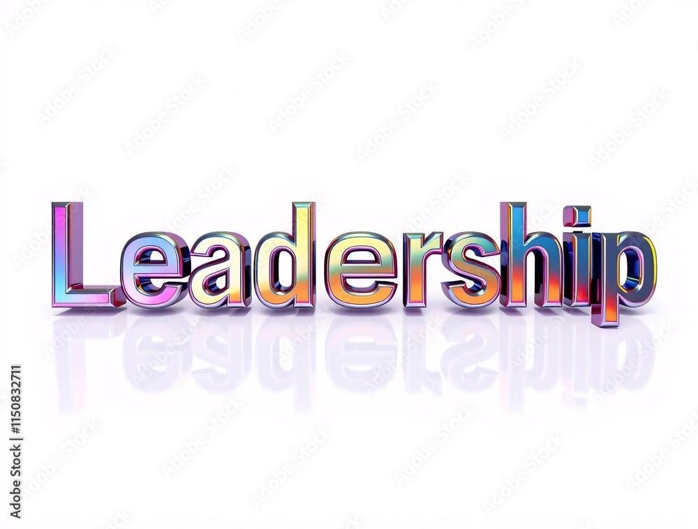 a 3d illustration of the word leadership a 3d illustration of the word leadership
