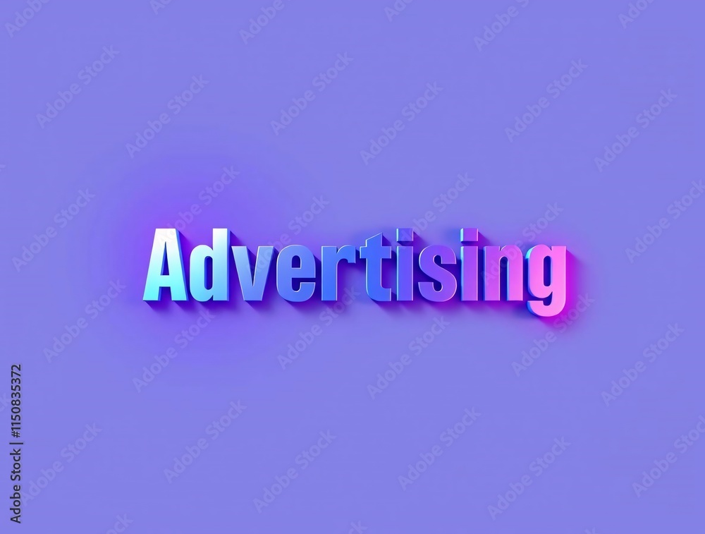 a 3d illustration of the word advertising a 3d illustration of the word advertising