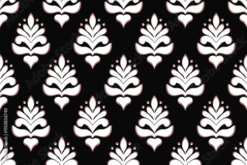 ikat pattern, Ethnic damask seamless pattern, African style, Abstract vector, Chevron embroidery, Paisley embroidery, Navajo aboriginal pattern, Aztec and tribal motifs, Vector hand drawn style.