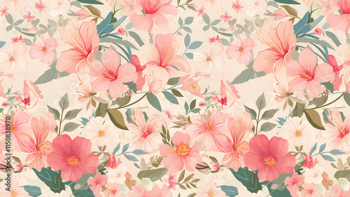 Delicate Vintage Floral Pattern