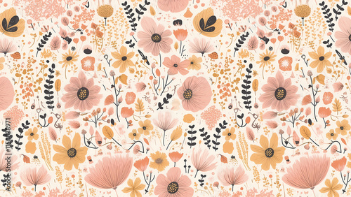Modern Artistic Floral Pattern