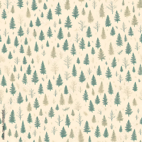 Subtle Winter Forest with Cool Tones